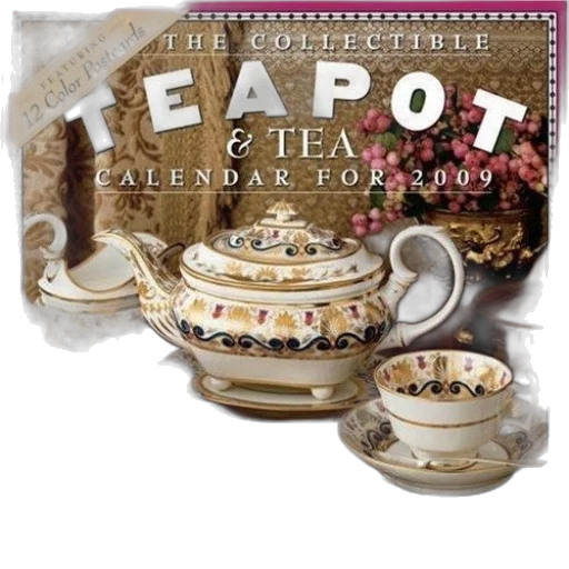 collectible, teapot, tea, calendar transparent PNG cut-out