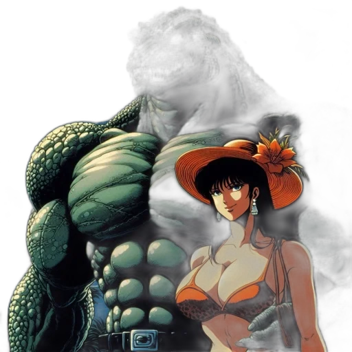 concept art, comic book art, fantasy art, photorealistic transparent PNG cut-out