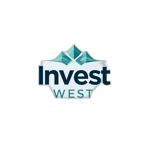 new, logo, invest, west transparent PNG cut-out
