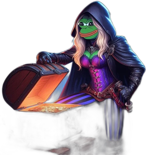 jacket, staff, dragon, mask transparent PNG cut-out