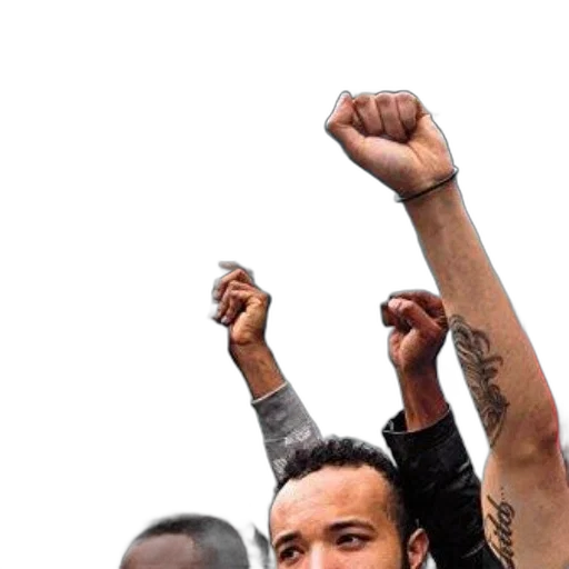 weapon, protest, poster, fists transparent PNG cut-out