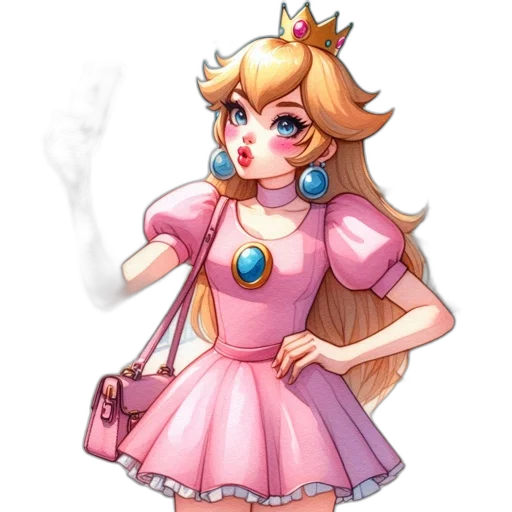 dress, crown, staff, jewelry transparent PNG cut-out