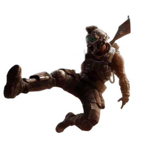 creature, staff, dragon, robot transparent PNG cut-out