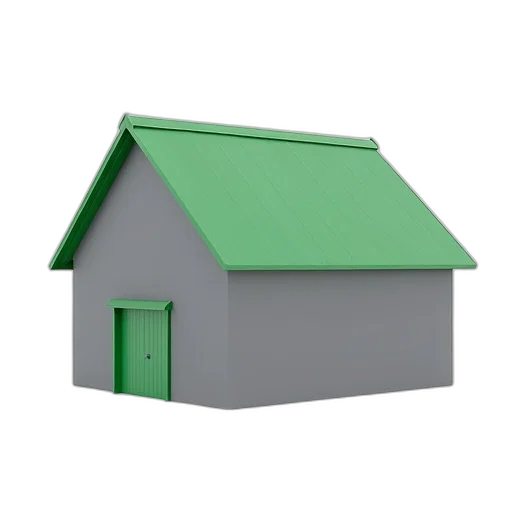 building, furniture, umbrella, 3d render transparent PNG cut-out