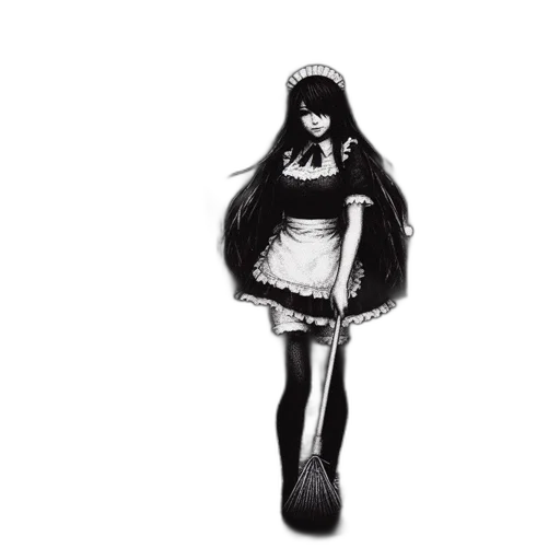 dress, robot, jacket, staff transparent PNG cut-out