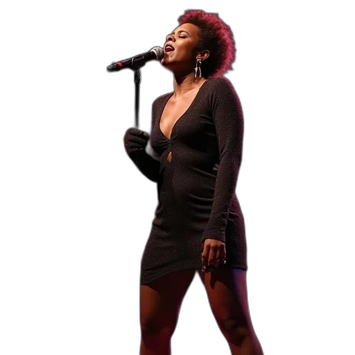 dress, singer, whitney, williams transparent PNG cut-out