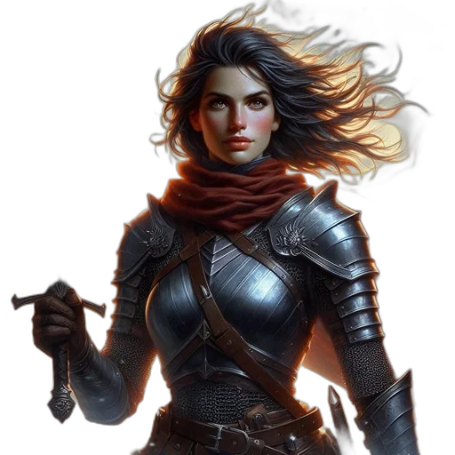 fantasy art, concept art, comic book art, photorealistic transparent PNG cut-out