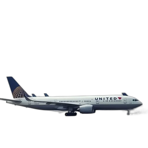 photorealistic, several, united, airlines transparent PNG cut-out