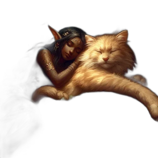 fantasy art, concept art, photorealistic, pixel art transparent PNG cut-out