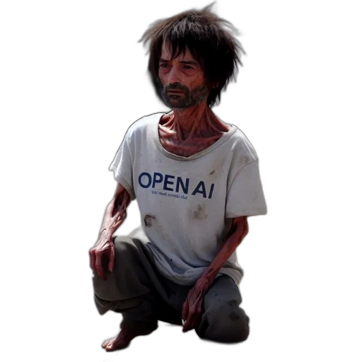 jacket, face, staff, robot transparent PNG cut-out