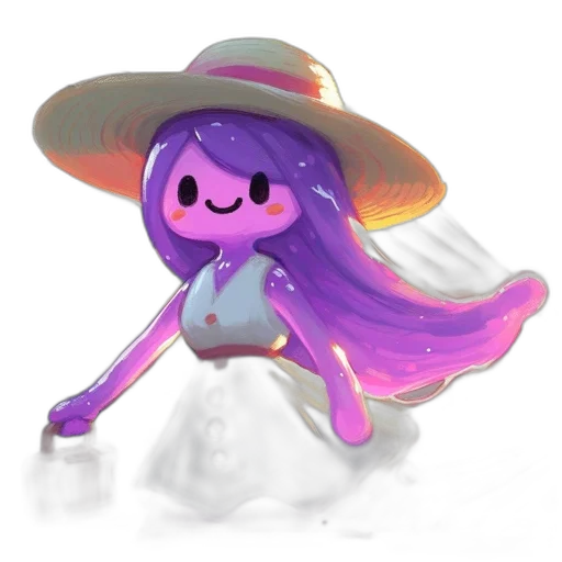 hat, staff, weapon, creature transparent PNG cut-out