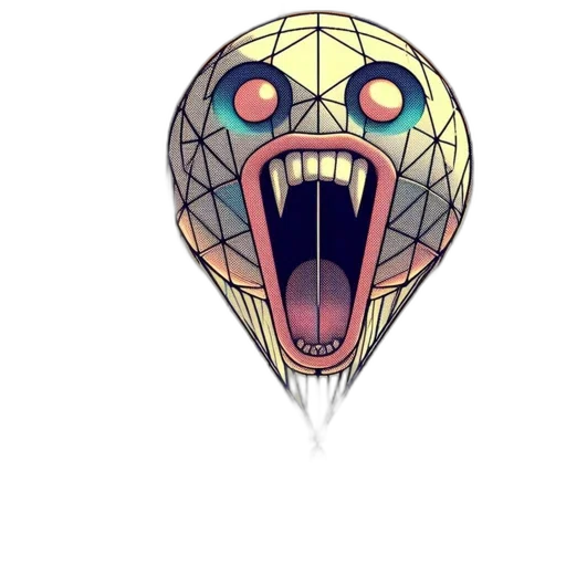 mask, creature, face, umbrella transparent PNG cut-out