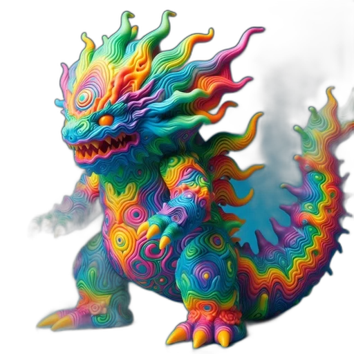 dragon, creature, animal, staff transparent PNG cut-out