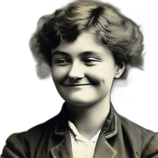 face, photorealistic, early, 20th-century transparent PNG cut-out