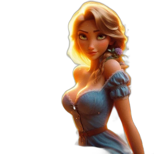 dress, fantasy art, concept art, 3d render transparent PNG cut-out