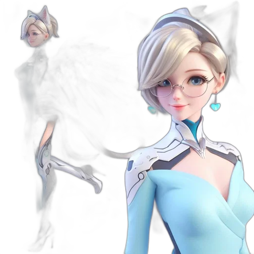 staff, face, robot, concept art transparent PNG cut-out