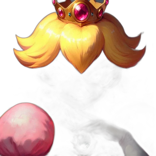 crown, staff, mask, hair transparent PNG cut-out