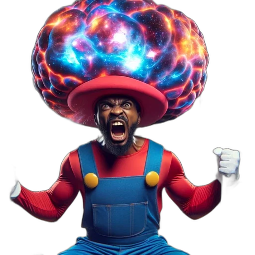 hat, robot, crown, staff transparent PNG cut-out