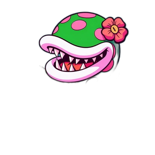 creature, hat, flower, staff transparent PNG cut-out