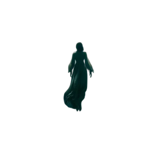 dress, creature, robot, staff transparent PNG cut-out