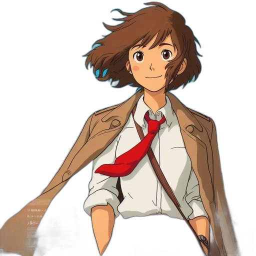 jacket, staff, dress, weapon transparent PNG cut-out