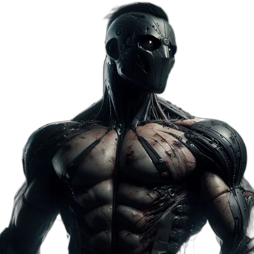 mask, robot, creature, face transparent PNG cut-out