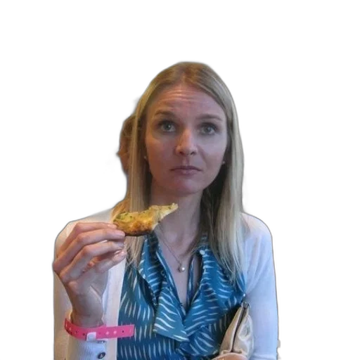 food, staff, woman, blue transparent PNG cut-out