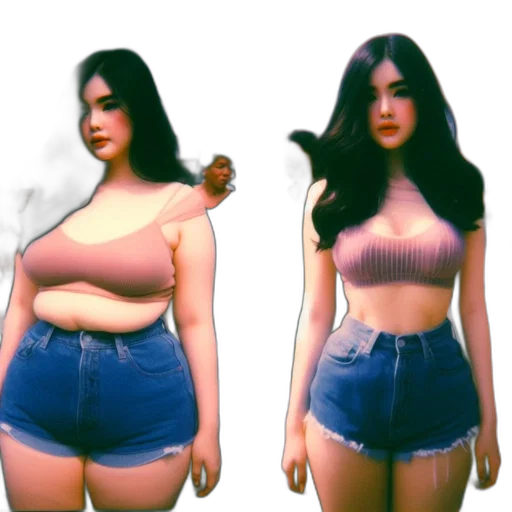 dress, 3d render, vaporwave, concept art transparent PNG cut-out
