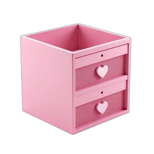 furniture, 3d render, pastel, pink transparent PNG cut-out