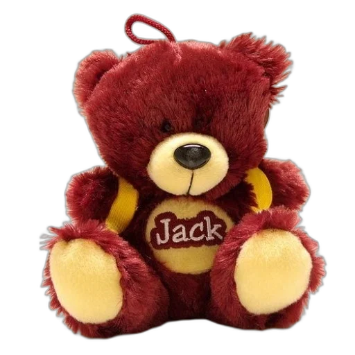 red, teddy, bear, name transparent PNG cut-out
