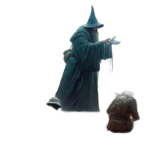 staff, hat, mask, creature transparent PNG cut-out