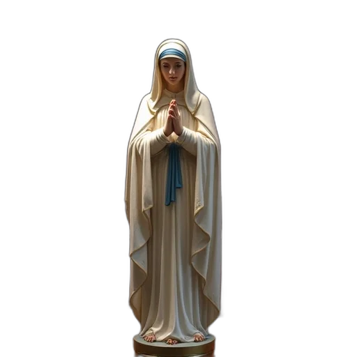 3d render, statue, mother, teresa transparent PNG cut-out