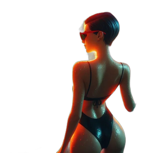 jacket, dress, robot, concept art transparent PNG cut-out