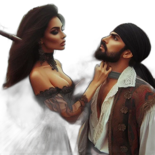 fantasy art, oil painting, photorealistic, concept art transparent PNG cut-out