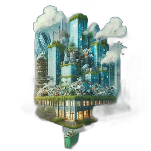 building, concept art, 3d render, fantasy art transparent PNG cut-out