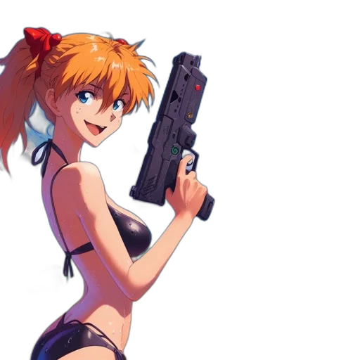 weapon, robot, anime, cyberpunk transparent PNG cut-out