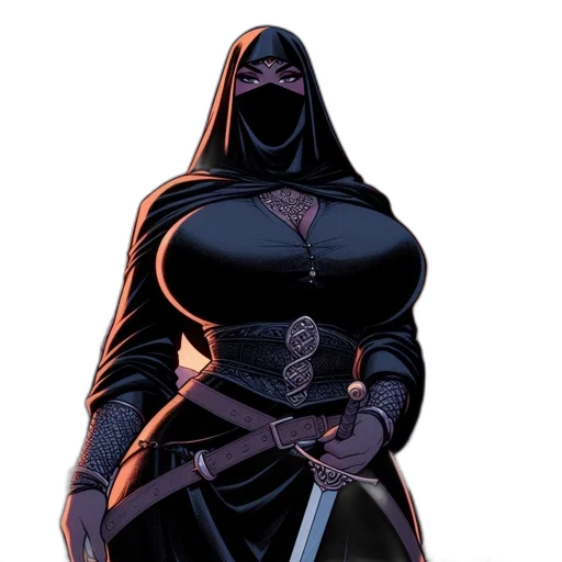 dress, staff, mask, sword transparent PNG cut-out