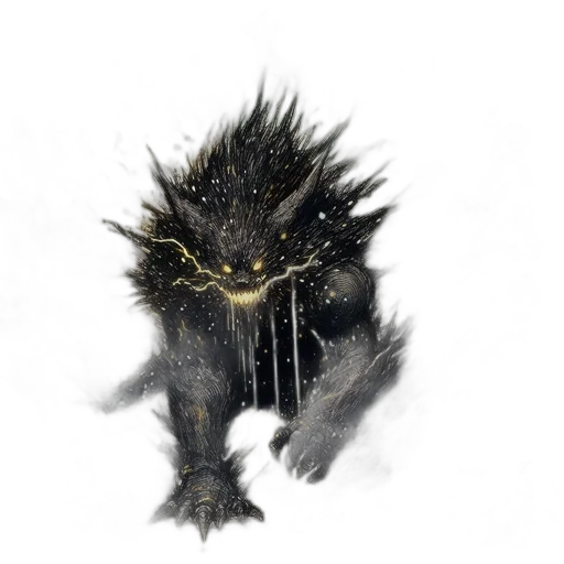 dragon, creature, animal, hair transparent PNG cut-out
