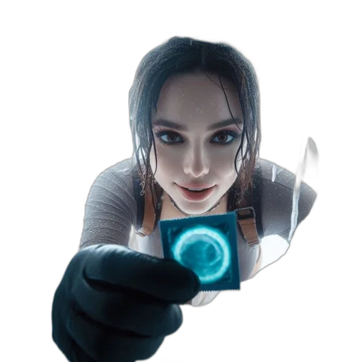 weapon, staff, robot, face transparent PNG cut-out