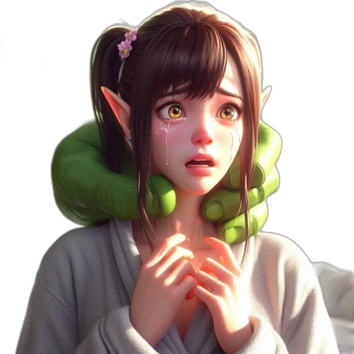 creature, face, mask, staff transparent PNG cut-out