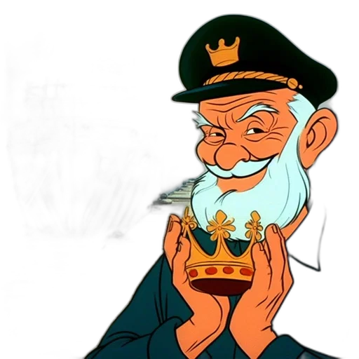 crown, staff, hat, cartoon transparent PNG cut-out