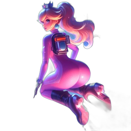 dress, robot, crown, staff transparent PNG cut-out