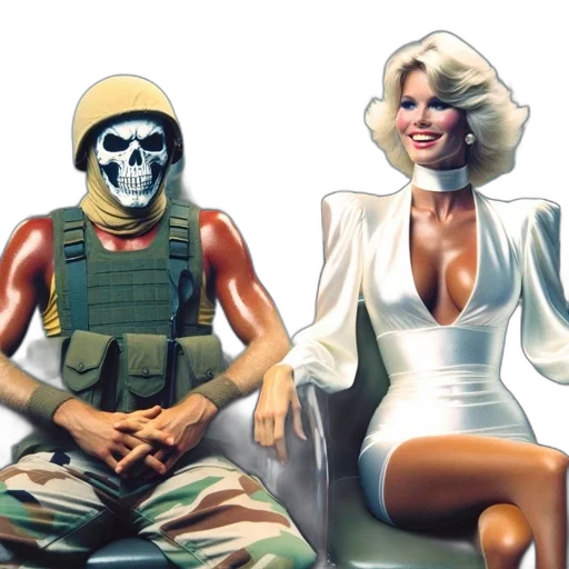 comic book art, concept art, pixel art, vaporwave transparent PNG cut-out