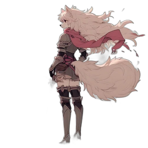 creature, staff, weapon, dress transparent PNG cut-out
