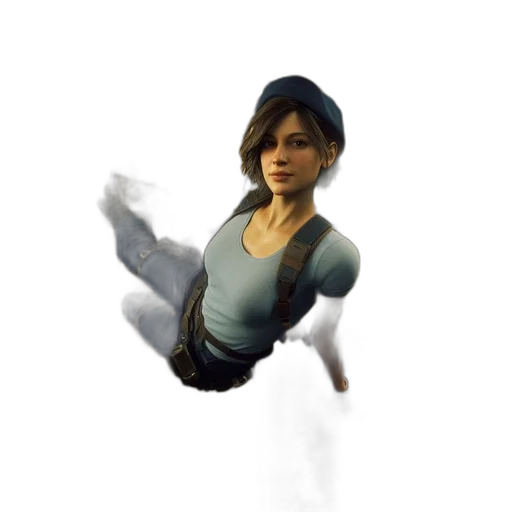 staff, weapon, face, jacket transparent PNG cut-out