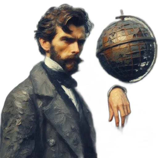 staff, jacket, face, concept art transparent PNG cut-out