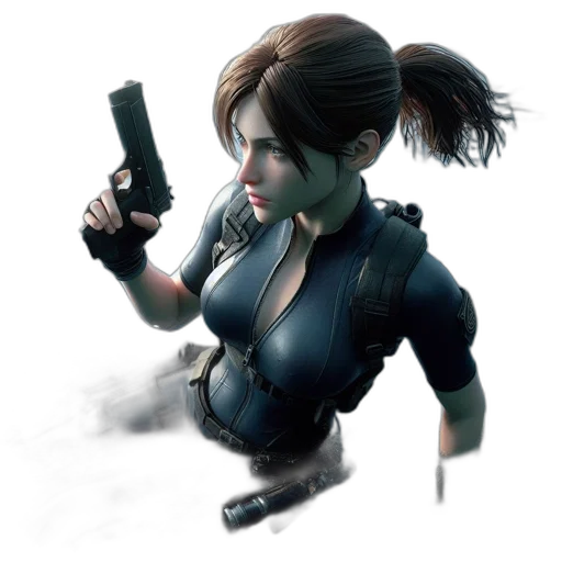 weapon, concept art, comic book art, photorealistic transparent PNG cut-out