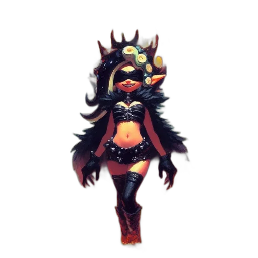 mask, staff, creature, crown transparent PNG cut-out