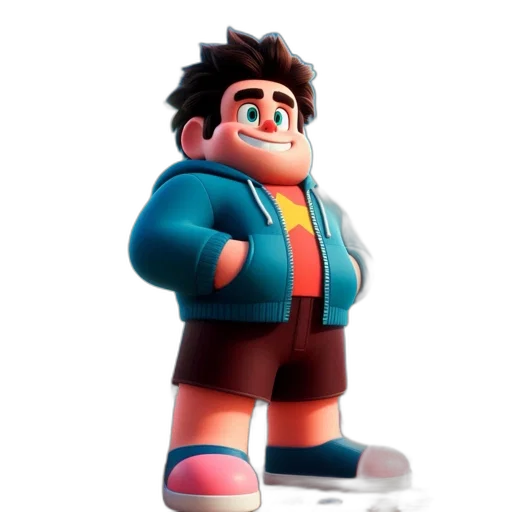 jacket, robot, creature, staff transparent PNG cut-out