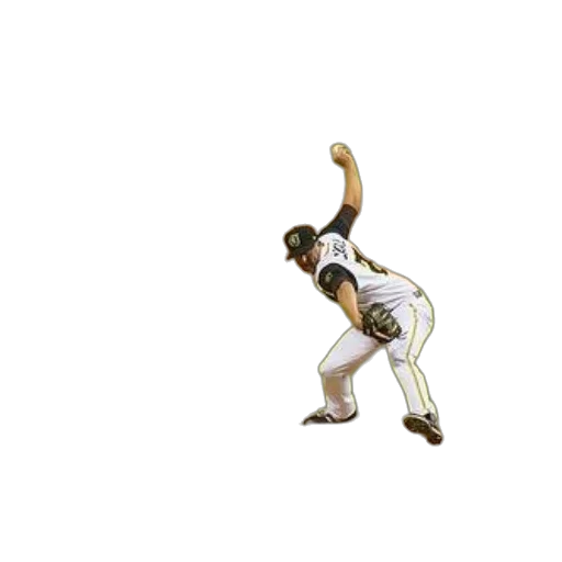baseball, pitcher, action, mound transparent PNG cut-out